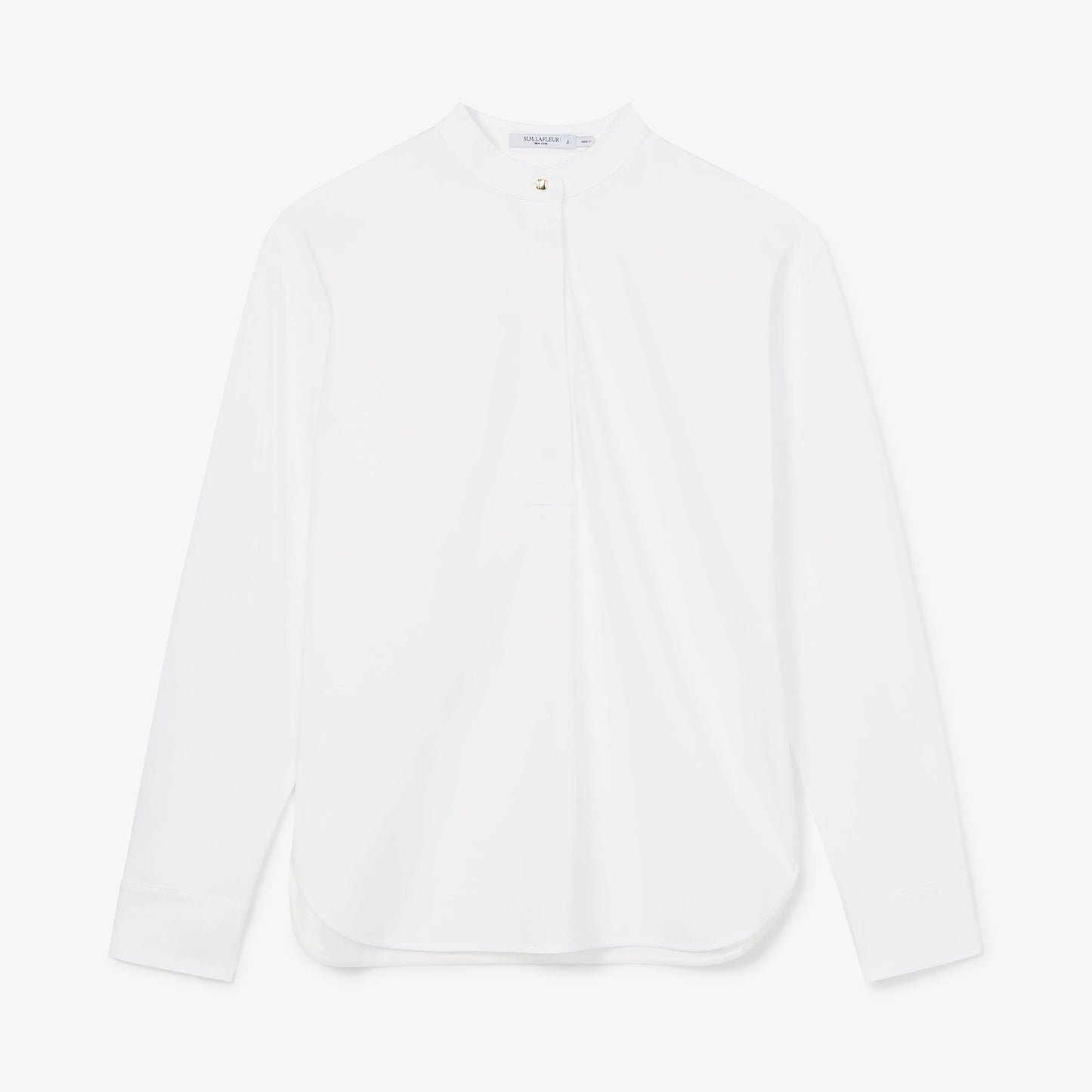 Tonya Top - Knit Poplin :: White