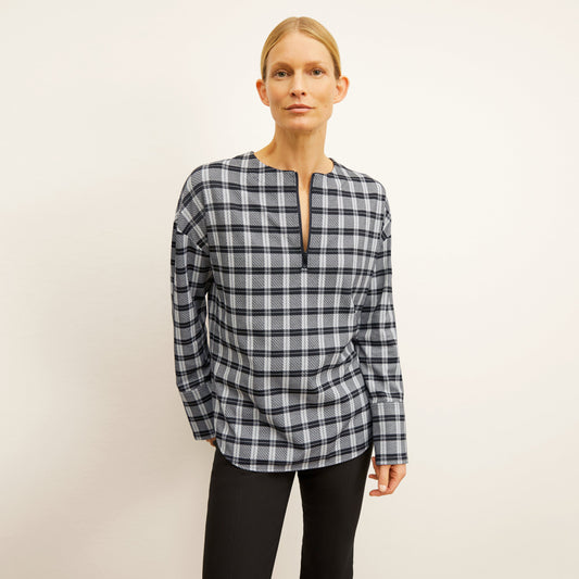 Tully Top - Knit Suiting :: Checkmate