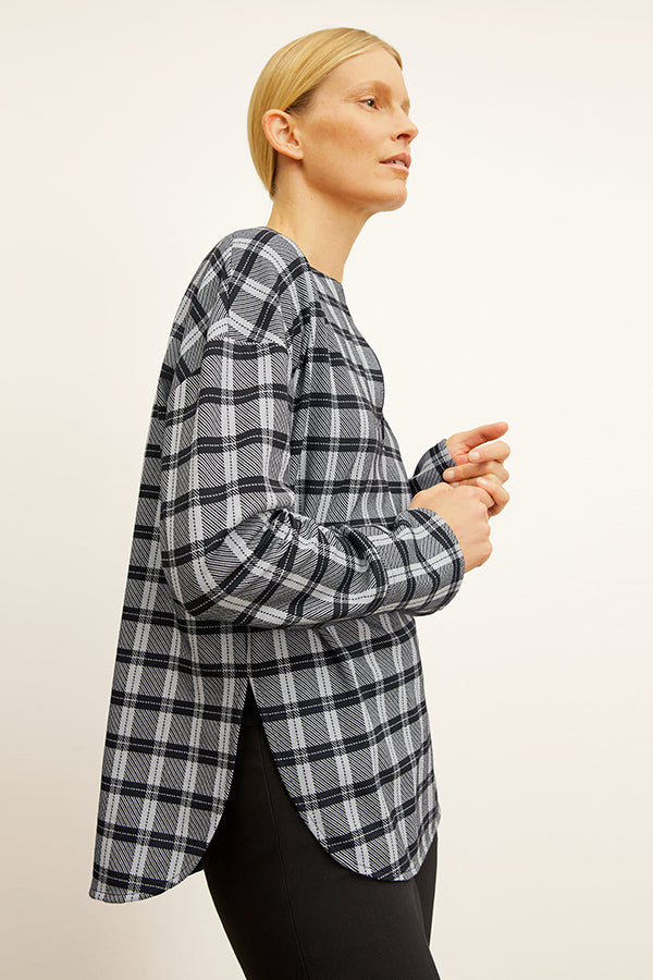 Tully Top - Knit Suiting :: Checkmate