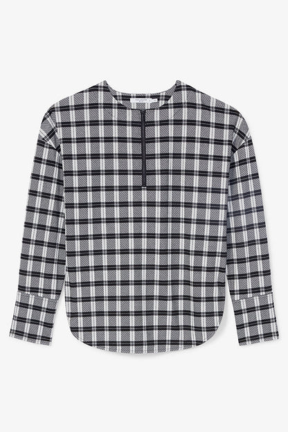 Tully Top - Knit Suiting :: Checkmate