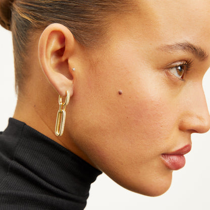 Flora Earrings :: Gold