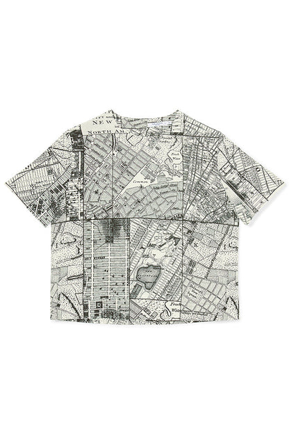 Annika Tee - Washable Silk :: Borough Print