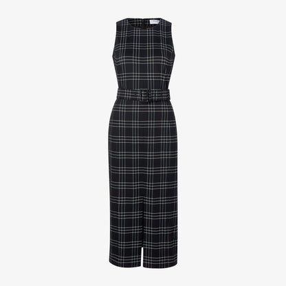 Ashtin Dress - Knit Suiting :: Plaid