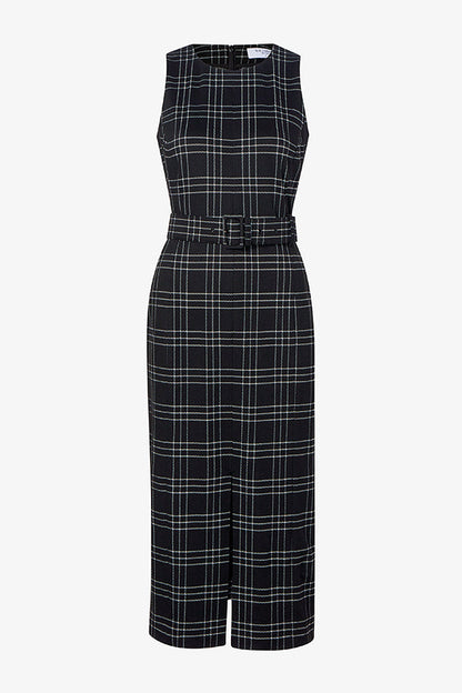 Ashtin Dress - Knit Suiting :: Plaid