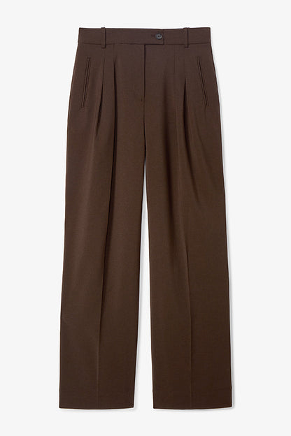 Bia Pleated Trouser - Air Twill :: Date