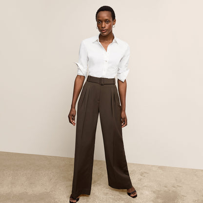 Bia Pleated Trouser - Air Twill :: Date