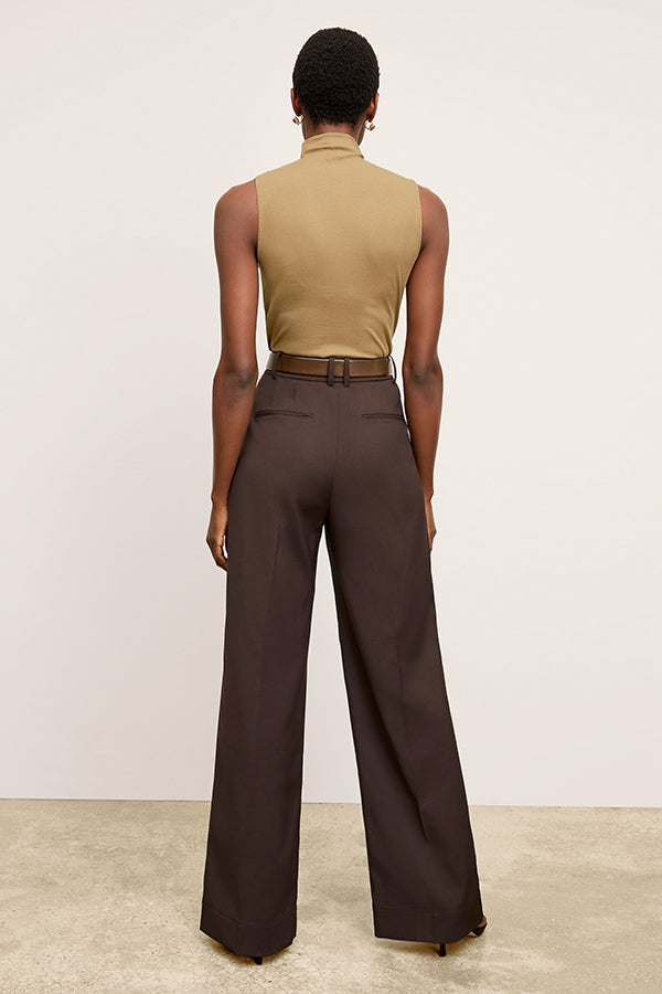 Bia Pleated Trouser - Air Twill :: Date