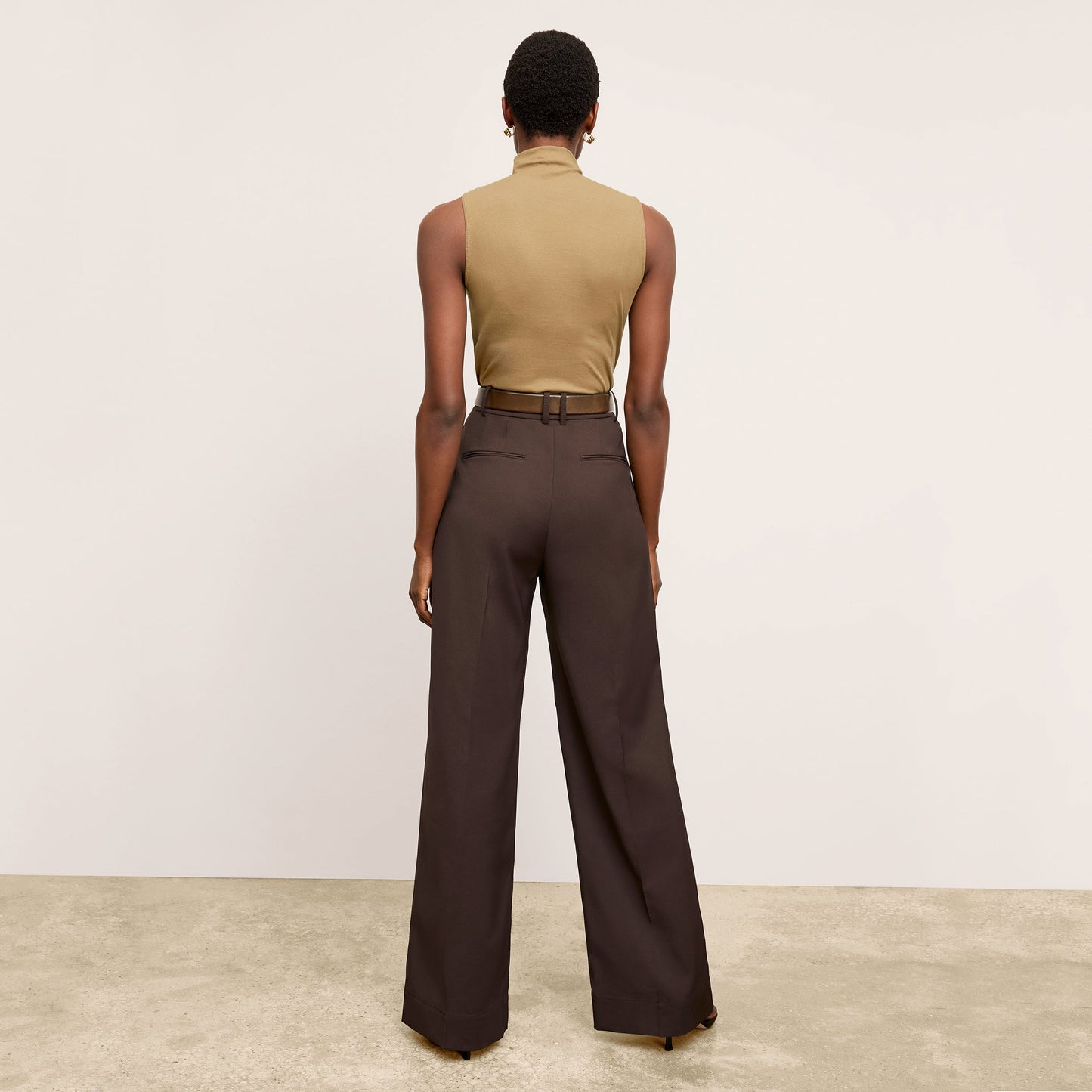 Bia Pleated Trouser - Air Twill :: Date