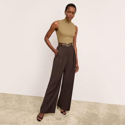 Bia Pleated Trouser - Air Twill :: Date