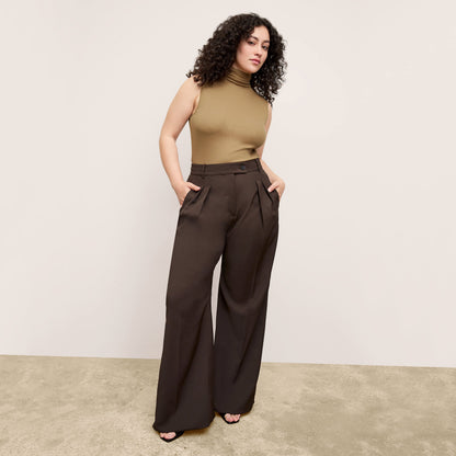 Bia Pleated Trouser - Air Twill :: Date