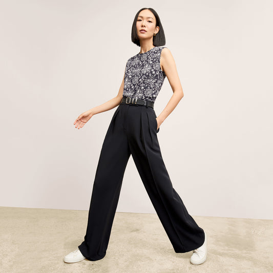 Katrina Top - Eco Sateen :: Kerala Print