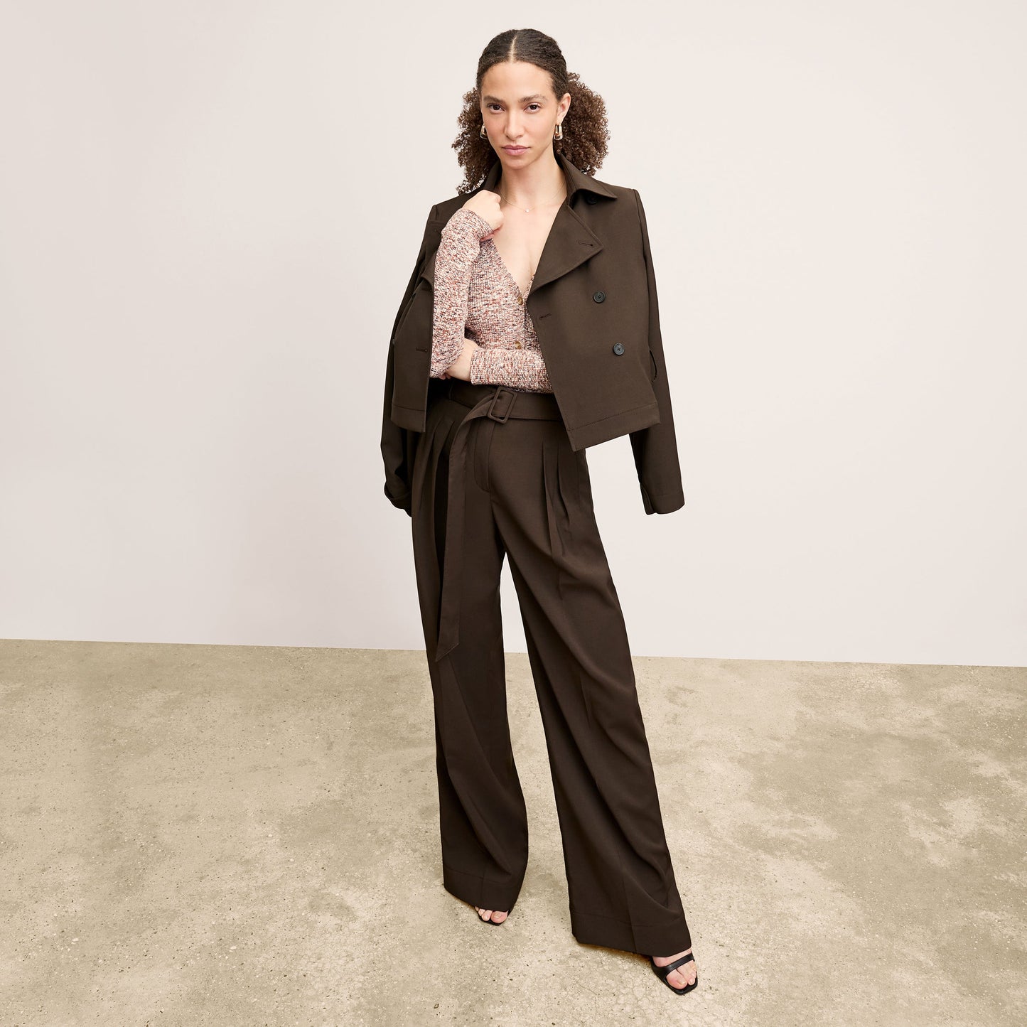 Bia Pleated Trouser - Air Twill :: Date