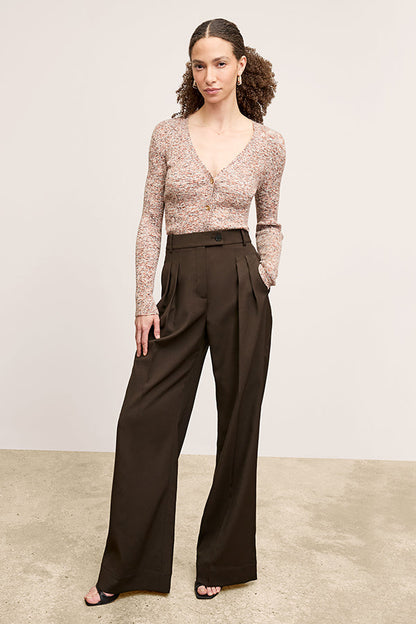 Bia Pleated Trouser - Air Twill :: Date