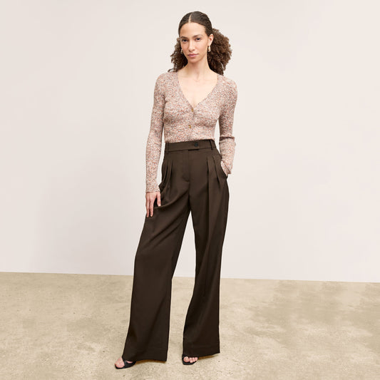Bia Pleated Trouser - Air Twill :: Date