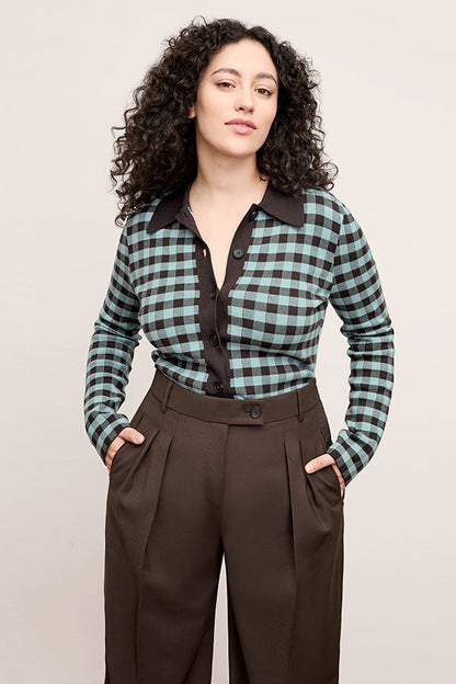 Bia Pleated Trouser - Air Twill :: Date