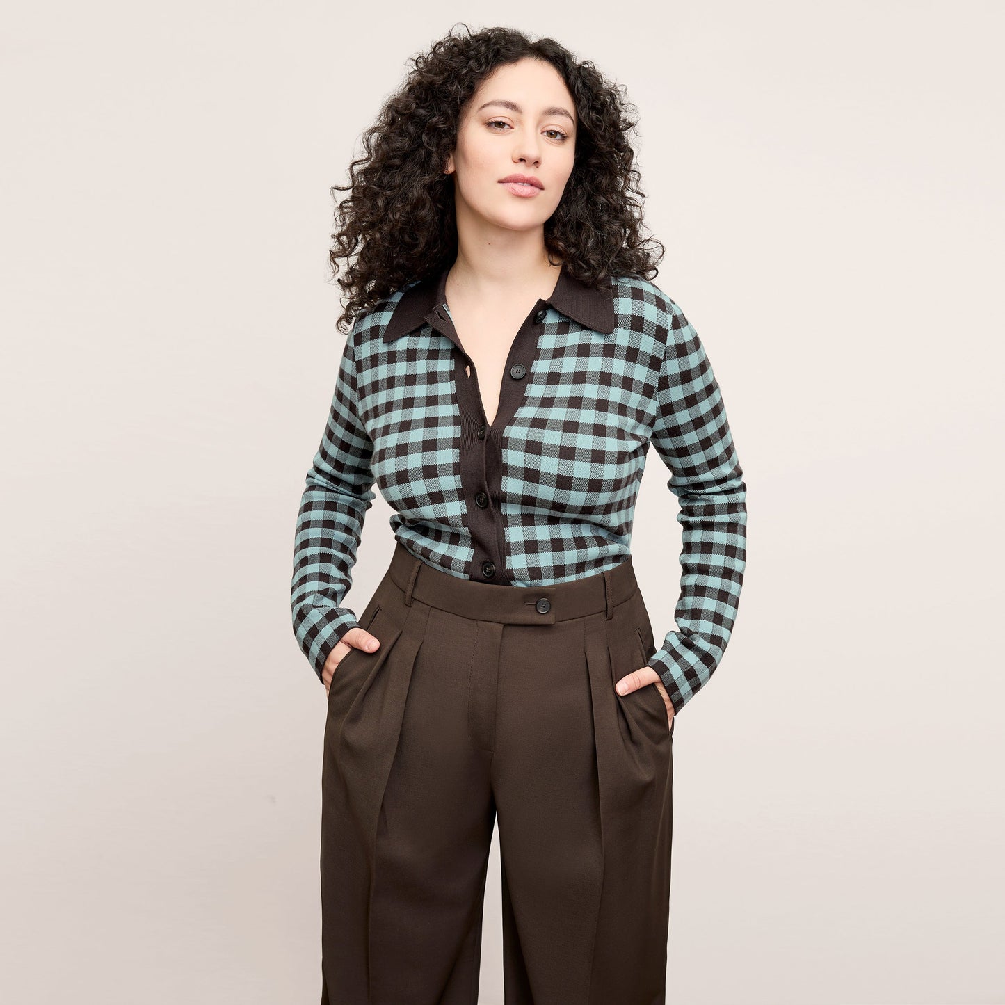 Bia Pleated Trouser - Air Twill :: Date