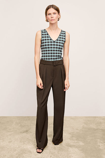 Bia Pleated Trouser - Air Twill :: Date