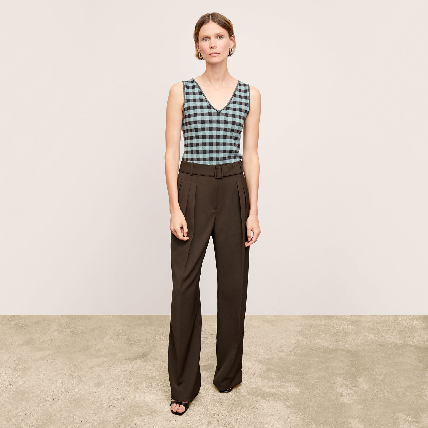 Bia Pleated Trouser - Air Twill :: Date