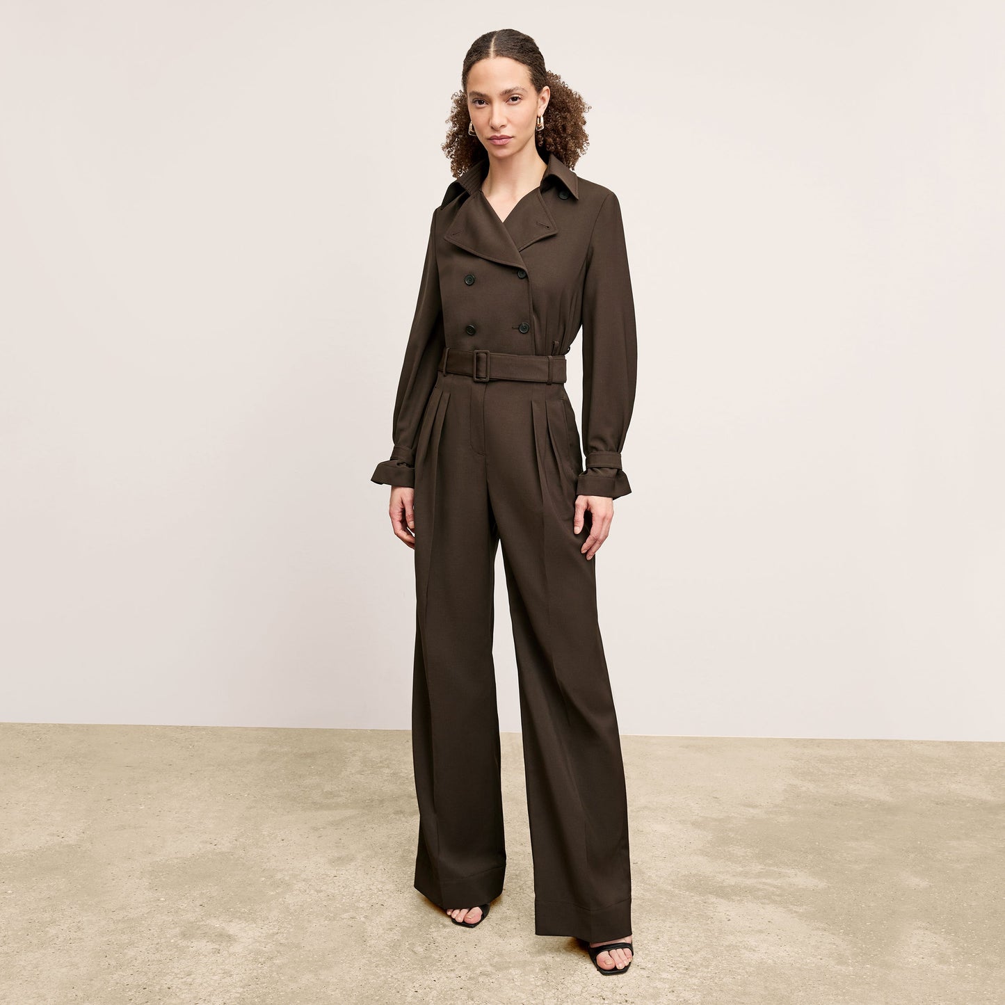Bia Pleated Trouser - Air Twill :: Date