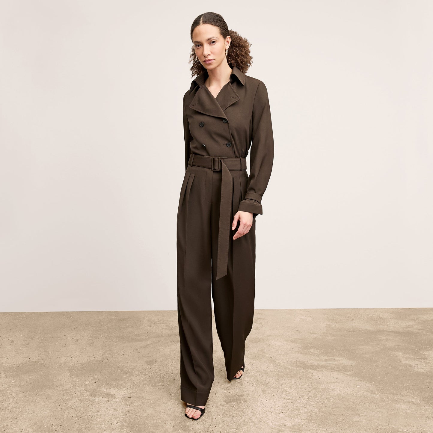 Bia Pleated Trouser - Air Twill :: Date