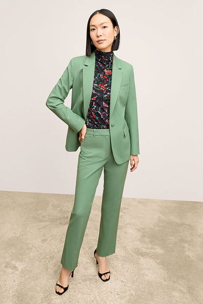 Yiyan Classic Blazer - Wool Twill :: Parisian Green