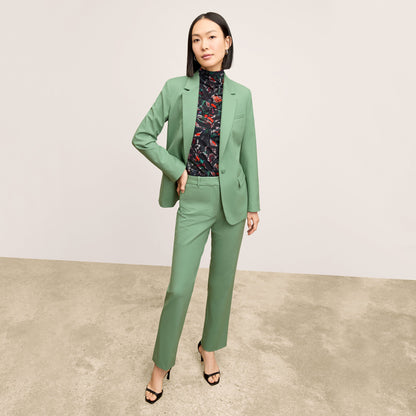 Yiyan Classic Blazer - Wool Twill :: Parisian Green