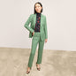 Yiyan Classic Blazer - Wool Twill :: Parisian Green