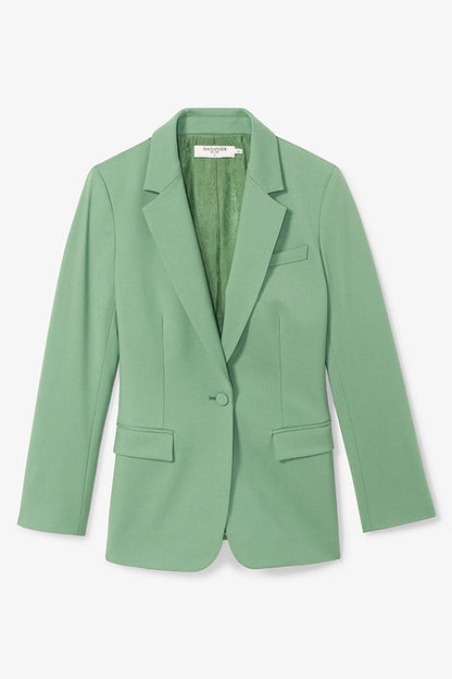 Yiyan Classic Blazer - Wool Twill :: Parisian Green