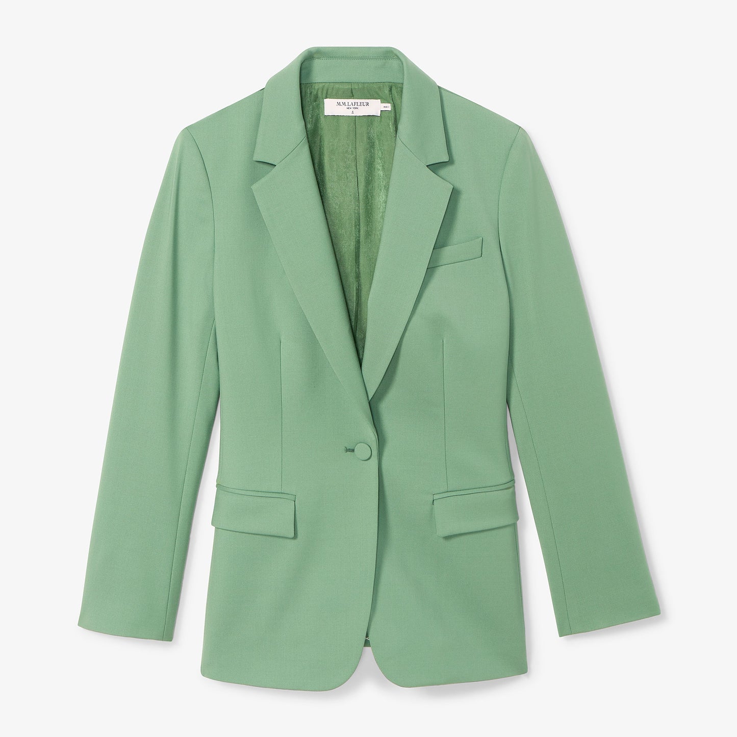 Yiyan Classic Blazer - Wool Twill :: Parisian Green