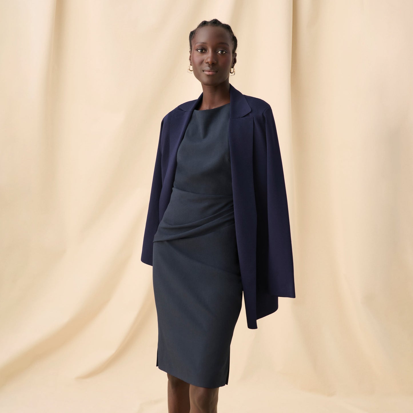 Maisie Dress - Recycled WonderTex :: Midnight