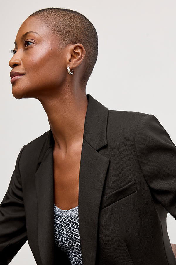 Yasmine Blazer - Wool Twill :: Black