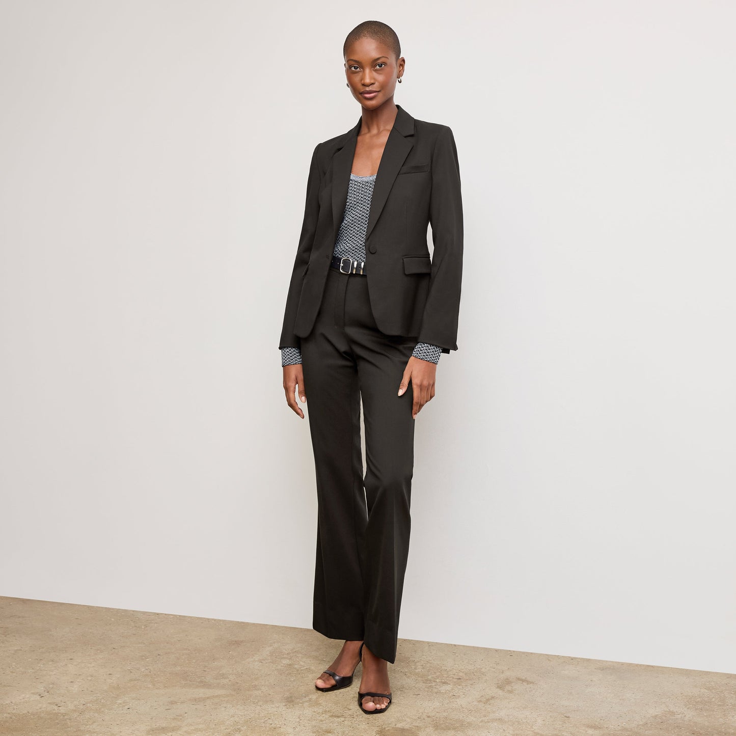 Yasmine Blazer - Wool Twill :: Black