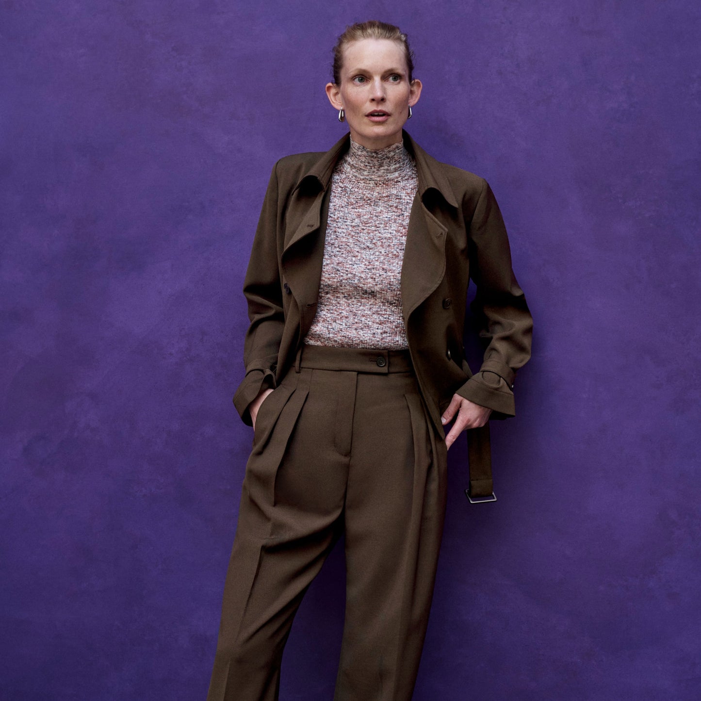 Bia Pleated Trouser - Air Twill :: Date
