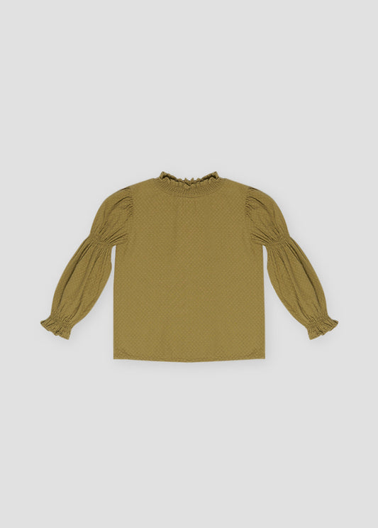BRIGITTE BLOUSE OLIVE_SAMPLING