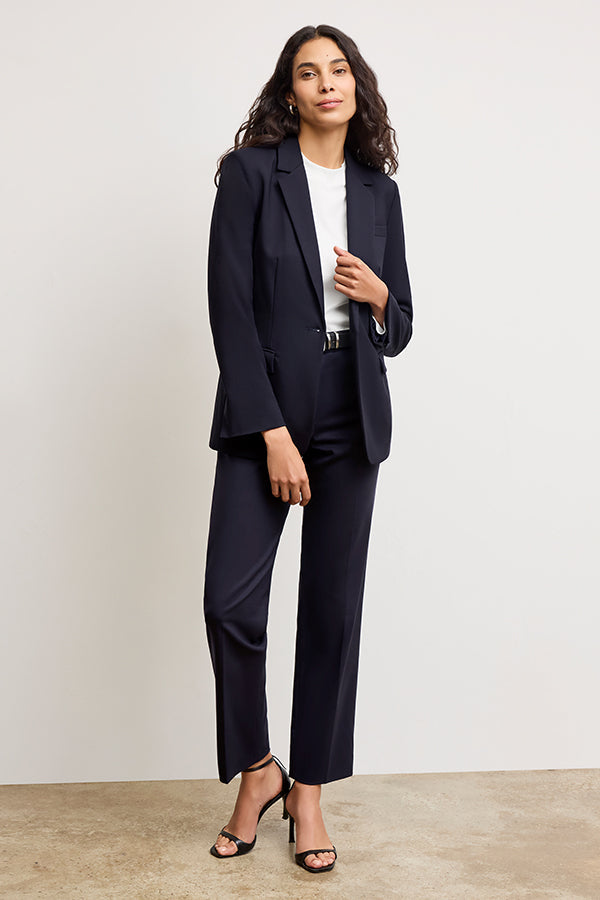 Yasmine Blazer - Wool Twill :: Dark Navy
