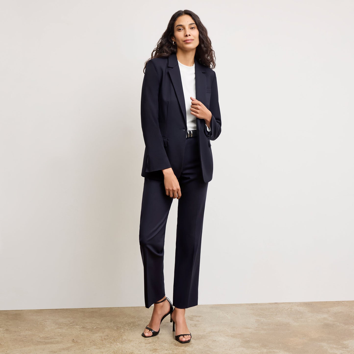 Yasmine Blazer - Wool Twill :: Dark Navy