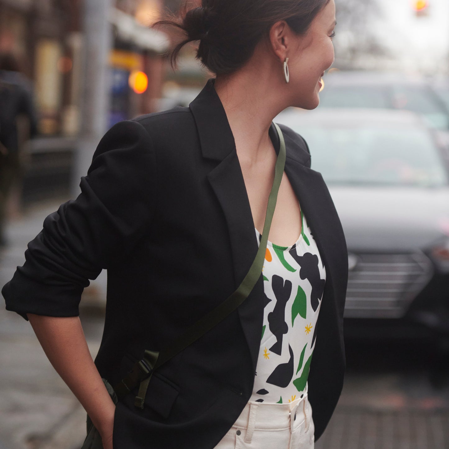 Yasmine Blazer - Wool Twill :: Black